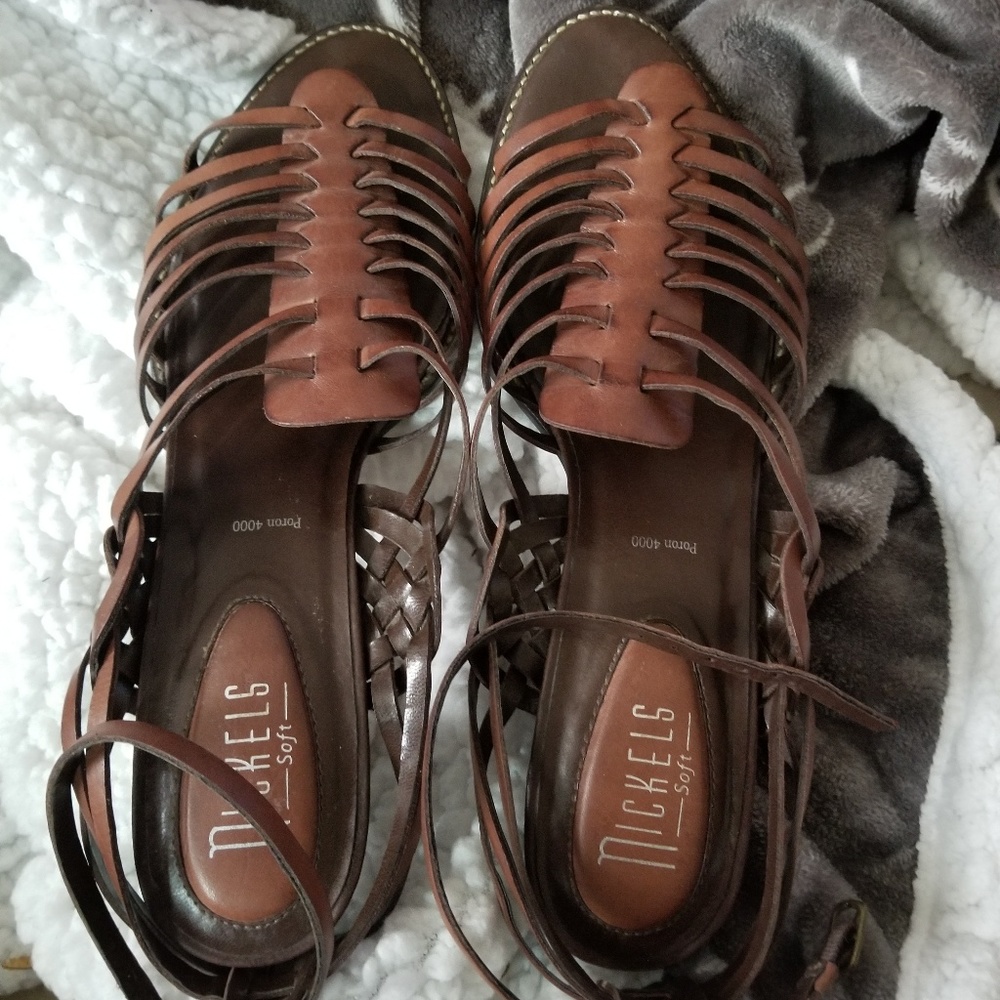 Leather sandals